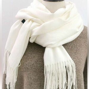Nine West White Color Scarf